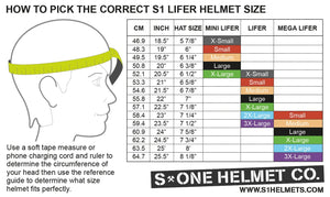 S1 Lifer Helmet - Matte Black/Yellow Strap (XS - XXXL)