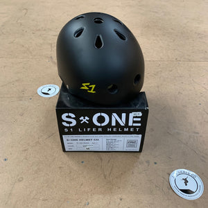 S1 Lifer Helmet - Matte Black/Yellow Strap (XS - XXXL)