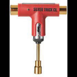 Tool - Silver ratchet Premium skate tool - red